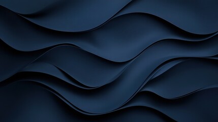 Fototapeta premium Abstract Navy Blue Wave Pattern Background
