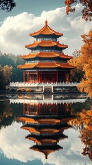 Obraz premium Palace imperial courtyard chinese high resolution hd picture