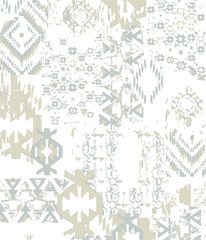 Seamless grunge ethnic pattern,ikat pattern,geomatric.