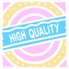 Fototapeta premium high quality stamp, sticker, isolated simple design