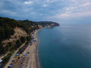 Fototapeta premium View of the sea from the sea