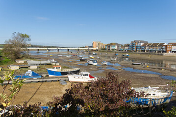 River Adur estuary at Shoreham, England