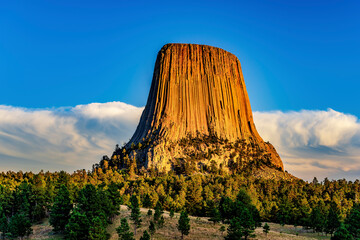 Devils Tower National Monument near Sundance Wyoming