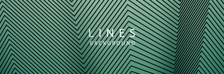 Fototapeta premium Abstract teal diagonal lines background, website header