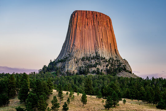 Devils Tower National Monument near Sundance Wyoming