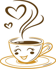 coffee cup with heart