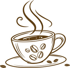 cup of hot coffee