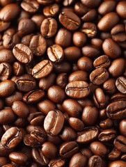 Fototapeta premium Roasting coffee beans process coffee shop product photography indoor setting close-up artisanal craftsmanship