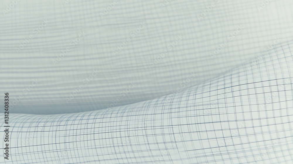 Aufkleber abstract flowing grid pattern with soft light and subtle texture