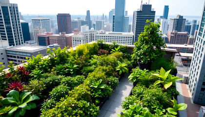 Urban Rooftop Garden Oasis