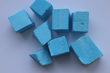 Soy wax cube paint, blue paint