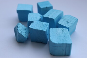 Soy wax cube paint, blue paint