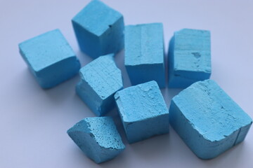 Soy wax cube paint, blue paint