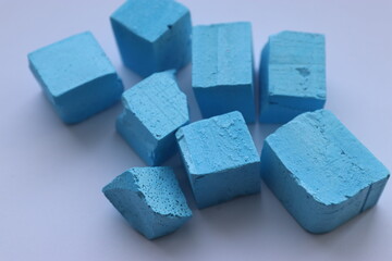 Soy wax cube paint, blue paint