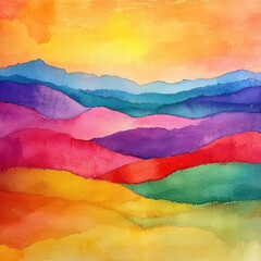 Soft Pastel Abstract Representation of Calmness in Nature Scenery