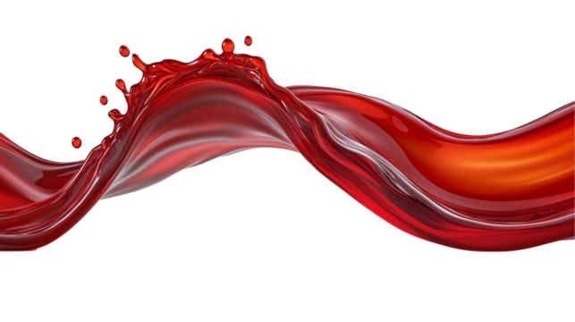 Red Wine Splash: A Dynamic Wave Of Vibrant Red Liquid In Motion