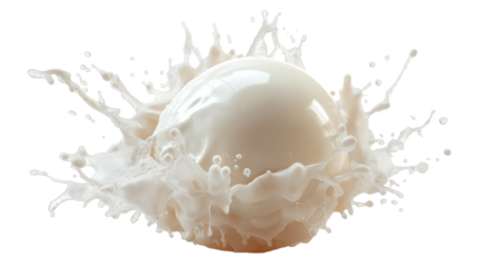 Exploding Water Balloon Splash: A Perfectly Captured Burst Of White Liquid Energy