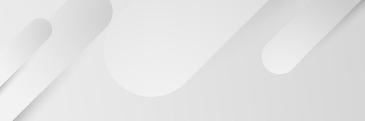 Abstract white shapes overlap, minimalist design, clean background, website template