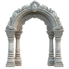 Ornate Marble Archway Classical Architecture Design Stone Columns Entranceway
