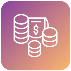 Vector Design Stack Of Coins Icon Style