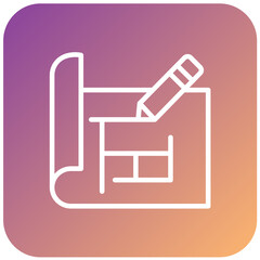 Vector Design Blueprint Icon Style