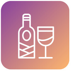 Vector Design Wine Icon Style