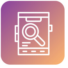 Vector Design Mobile Research Icon Style