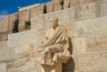 Statue of Menander, Theatre of Dionysus, Athens, Greece