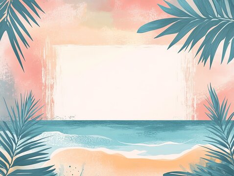 seaside invitation template