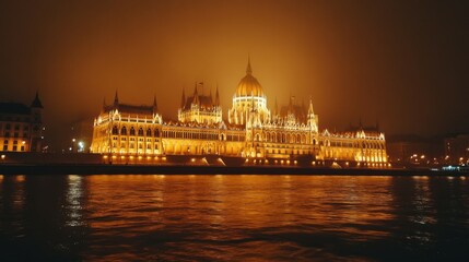 Obraz premium I love Budapest. Parliament building in Budapest. Travel to Hungary. Travel to Budapest.
