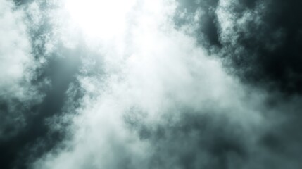 Fototapeta premium Dramatic Clouds Overlay in a Sky View, Moody Tones and Sun Light