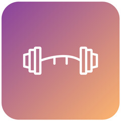 Crossfit Barbell Vector Design Icon Style