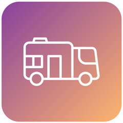 Vector Design Camper Van Icon Style