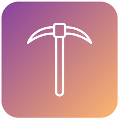 Vector Design Pickaxe Icon Style