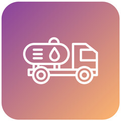 Vector Design Oil Tanker Icon Style