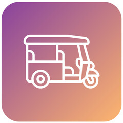 Vector Design Tuk Tuk Icon Style