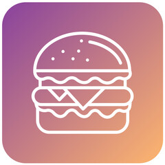 Vector Design Burger Icon Style