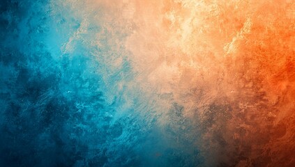 Fototapeta premium Abstract Fiery Blue and Orange Cosmic Texture Background