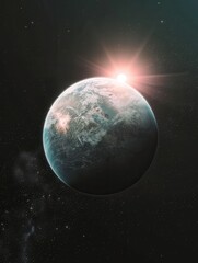 Obraz premium Exoplanet atmospheric analysis dashboard visualization space science digital data