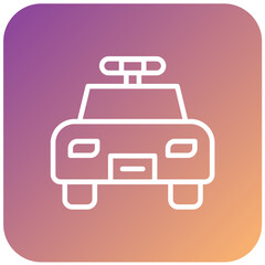 Vector Design Police Car Icon Style