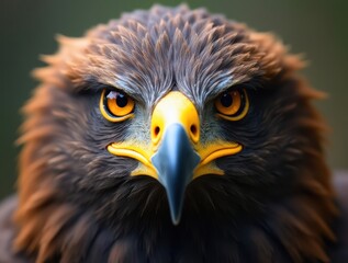Fototapeta premium Majestic eagle staring with intense focus