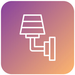 Vector Design Wall Lamp Icon Style