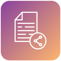 Vector Design Content Sharing Icon Style