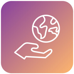 Vector Design Save World Icon Style