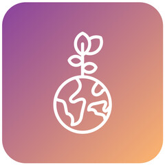 Vector Design Green Earth Icon Style
