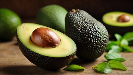 Fresh Halved Avocado Showcasing Creamy Texture and Nutritional Benefits