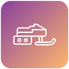 Vector Design Snowmobile Icon Style