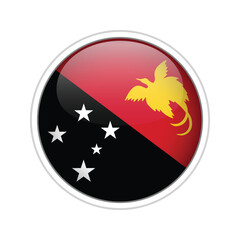 Papua New Guinea  Flag Sphere Vector