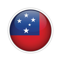 Samoa as round glossy icon