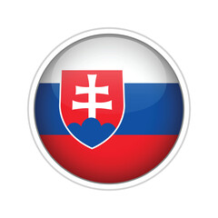 Slovakia Flag Sphere Vector
